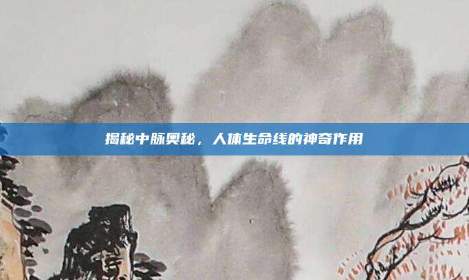 揭秘中脉奥秘，人体生命线的神奇作用