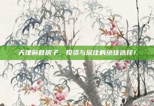 天津蓟县房子，投资与居住的绝佳选择！