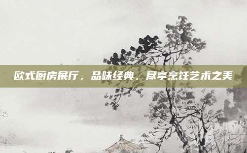 欧式厨房展厅，品味经典，尽享烹饪艺术之美