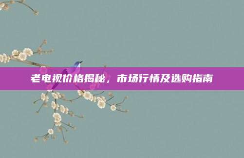 老电视价格揭秘，市场行情及选购指南