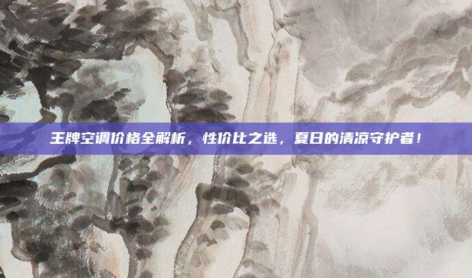 王牌空调价格全解析，性价比之选，夏日的清凉守护者！