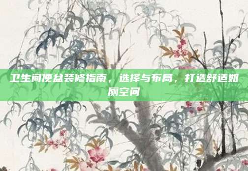 卫生间便盆装修指南，选择与布局，打造舒适如厕空间