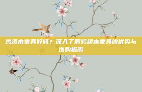 鸡翅木家具好吗？深入了解鸡翅木家具的优势与选购指南