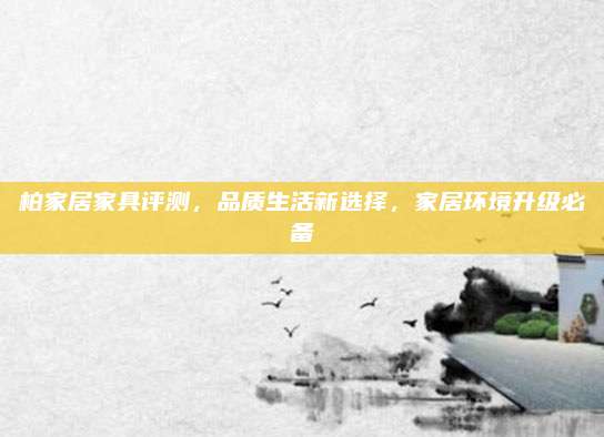 柏家居家具评测，品质生活新选择，家居环境升级必备