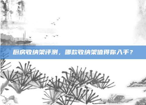 厨房收纳架评测，哪款收纳架值得你入手？