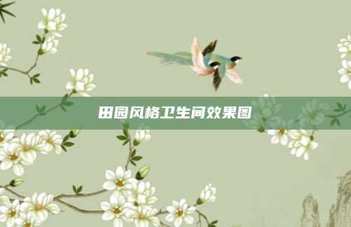 田园风格卫生间效果图
