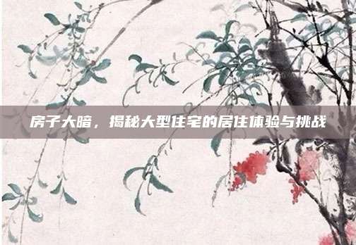 房子大暗，揭秘大型住宅的居住体验与挑战