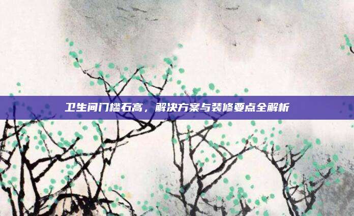 卫生间门槛石高，解决方案与装修要点全解析