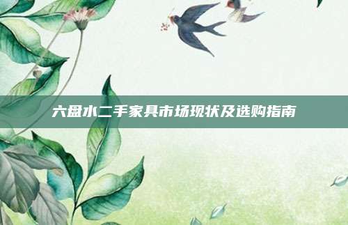 六盘水二手家具市场现状及选购指南
