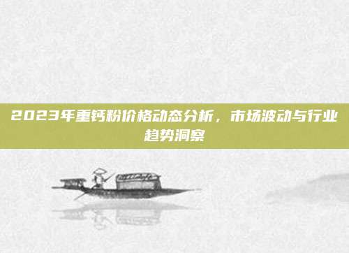 2023年重钙粉价格动态分析，市场波动与行业趋势洞察