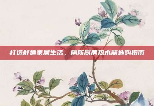 打造舒适家居生活，厕所厨房热水器选购指南