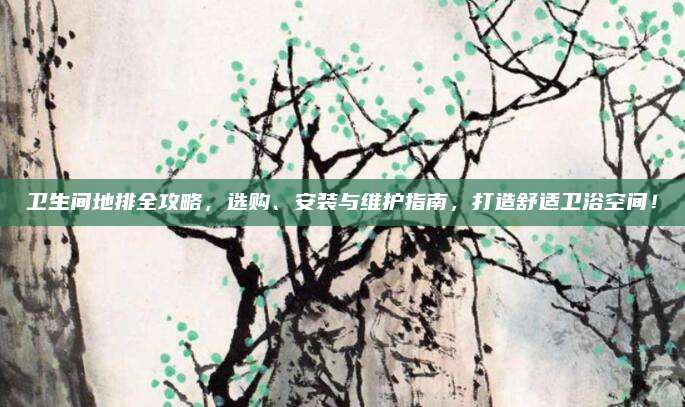 卫生间地排全攻略，选购、安装与维护指南，打造舒适卫浴空间！