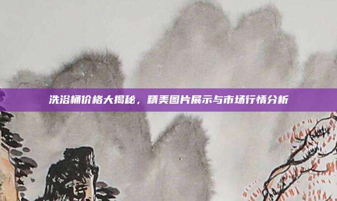 洗浴桶价格大揭秘，精美图片展示与市场行情分析