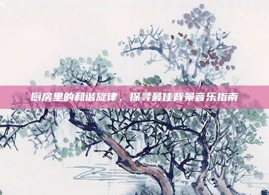 厨房里的和谐旋律，探寻最佳背景音乐指南