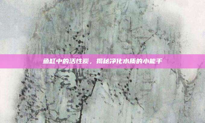 鱼缸中的活性炭，揭秘净化水质的小能手