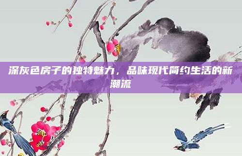 深灰色房子的独特魅力，品味现代简约生活的新潮流