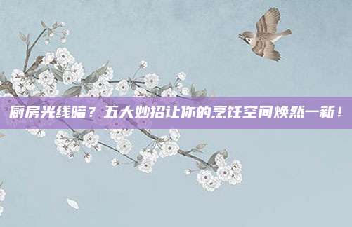 厨房光线暗？五大妙招让你的烹饪空间焕然一新！