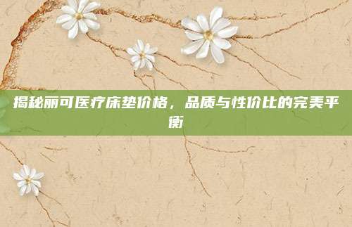 揭秘丽可医疗床垫价格，品质与性价比的完美平衡