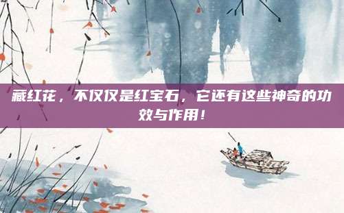 藏红花，不仅仅是红宝石，它还有这些神奇的功效与作用！