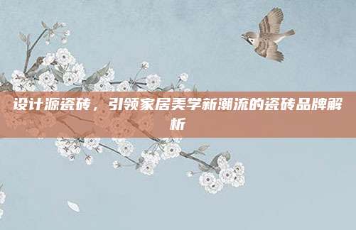 设计源瓷砖，引领家居美学新潮流的瓷砖品牌解析