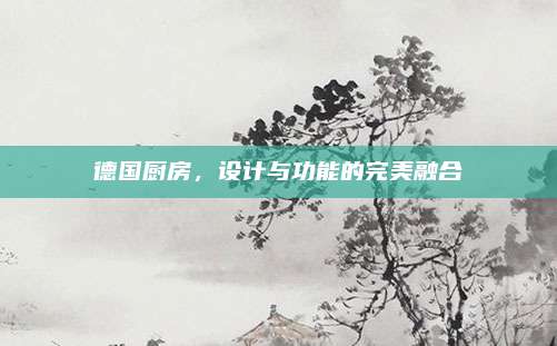 德国厨房，设计与功能的完美融合