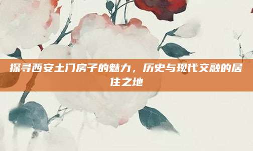 探寻西安土门房子的魅力，历史与现代交融的居住之地