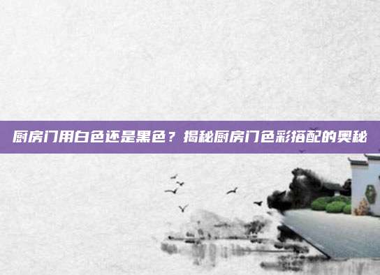 厨房门用白色还是黑色？揭秘厨房门色彩搭配的奥秘