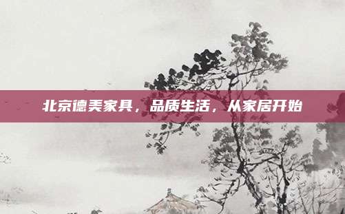 北京德美家具，品质生活，从家居开始