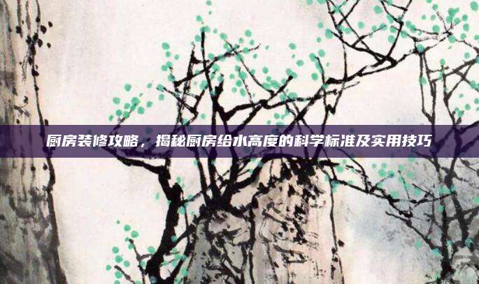 厨房装修攻略，揭秘厨房给水高度的科学标准及实用技巧
