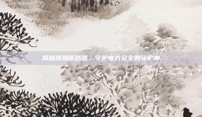 揭秘器热断路器，守护电力安全的守护神