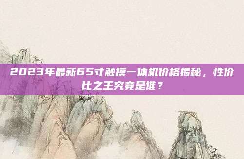 2023年最新65寸触摸一体机价格揭秘，性价比之王究竟是谁？