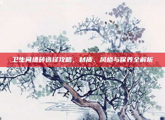 卫生间墙砖选择攻略，材质、风格与保养全解析