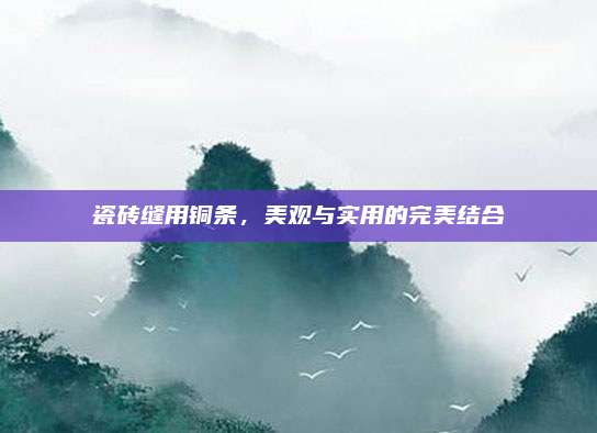 瓷砖缝用铜条，美观与实用的完美结合