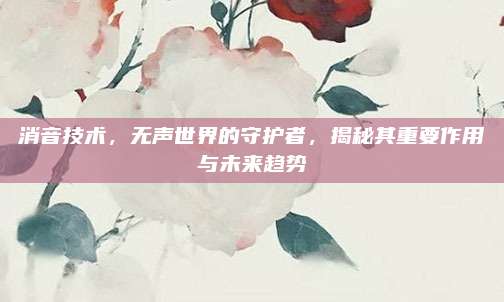 消音技术，无声世界的守护者，揭秘其重要作用与未来趋势
