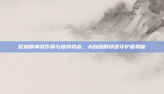 松树的神奇作用与独特特点，大自然的绿色守护者揭秘