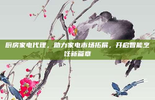 厨房家电代理，助力家电市场拓展，开启智能烹饪新篇章