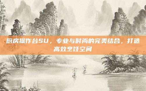 厨房操作台SU，专业与时尚的完美结合，打造高效烹饪空间