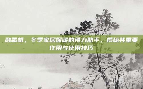 融霜机，冬季家居保暖的得力助手，揭秘其重要作用与使用技巧