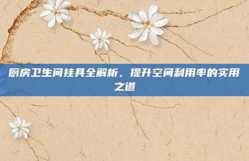 厨房卫生间挂具全解析，提升空间利用率的实用之道