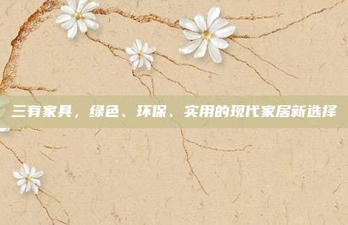 三有家具，绿色、环保、实用的现代家居新选择