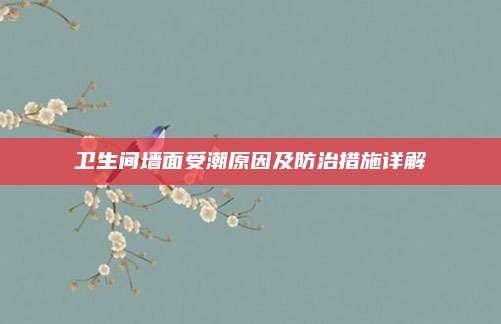 卫生间墙面受潮原因及防治措施详解