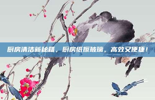 厨房清洁新秘籍，厨房纸擦玻璃，高效又便捷！