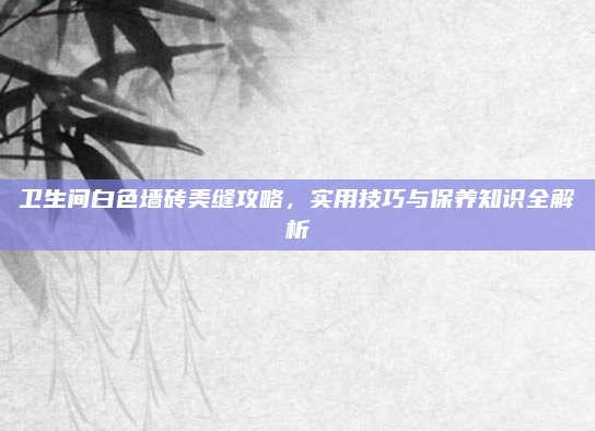 卫生间白色墙砖美缝攻略，实用技巧与保养知识全解析