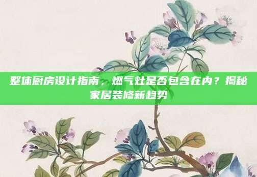 整体厨房设计指南，燃气灶是否包含在内？揭秘家居装修新趋势