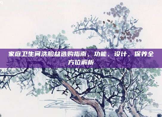 家庭卫生间洗脸盆选购指南，功能、设计、保养全方位解析