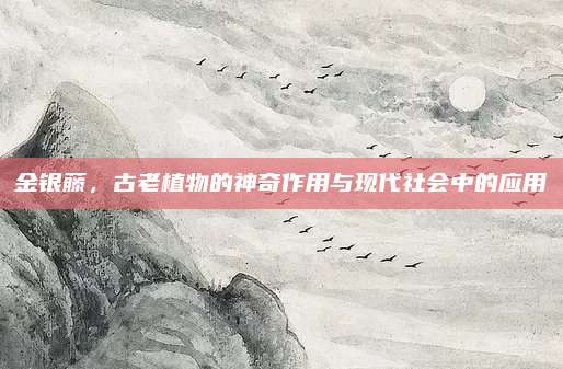 金银藤，古老植物的神奇作用与现代社会中的应用