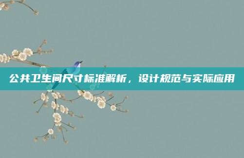 公共卫生间尺寸标准解析，设计规范与实际应用
