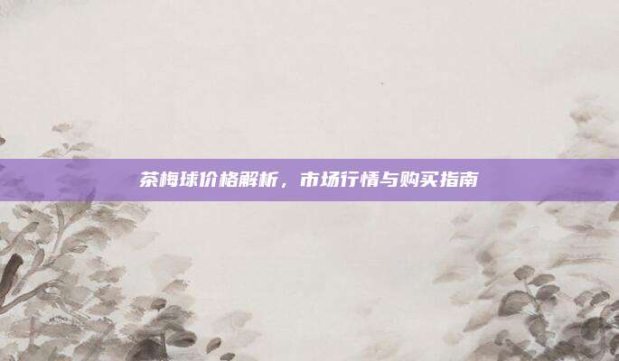 茶梅球价格解析，市场行情与购买指南