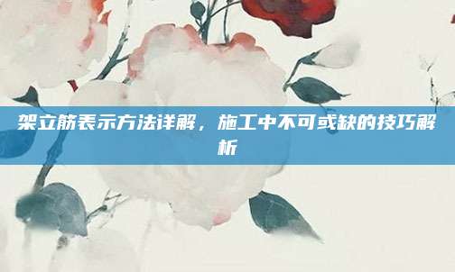 架立筋表示方法详解，施工中不可或缺的技巧解析