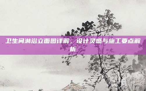 卫生间淋浴立面图详解，设计灵感与施工要点解析